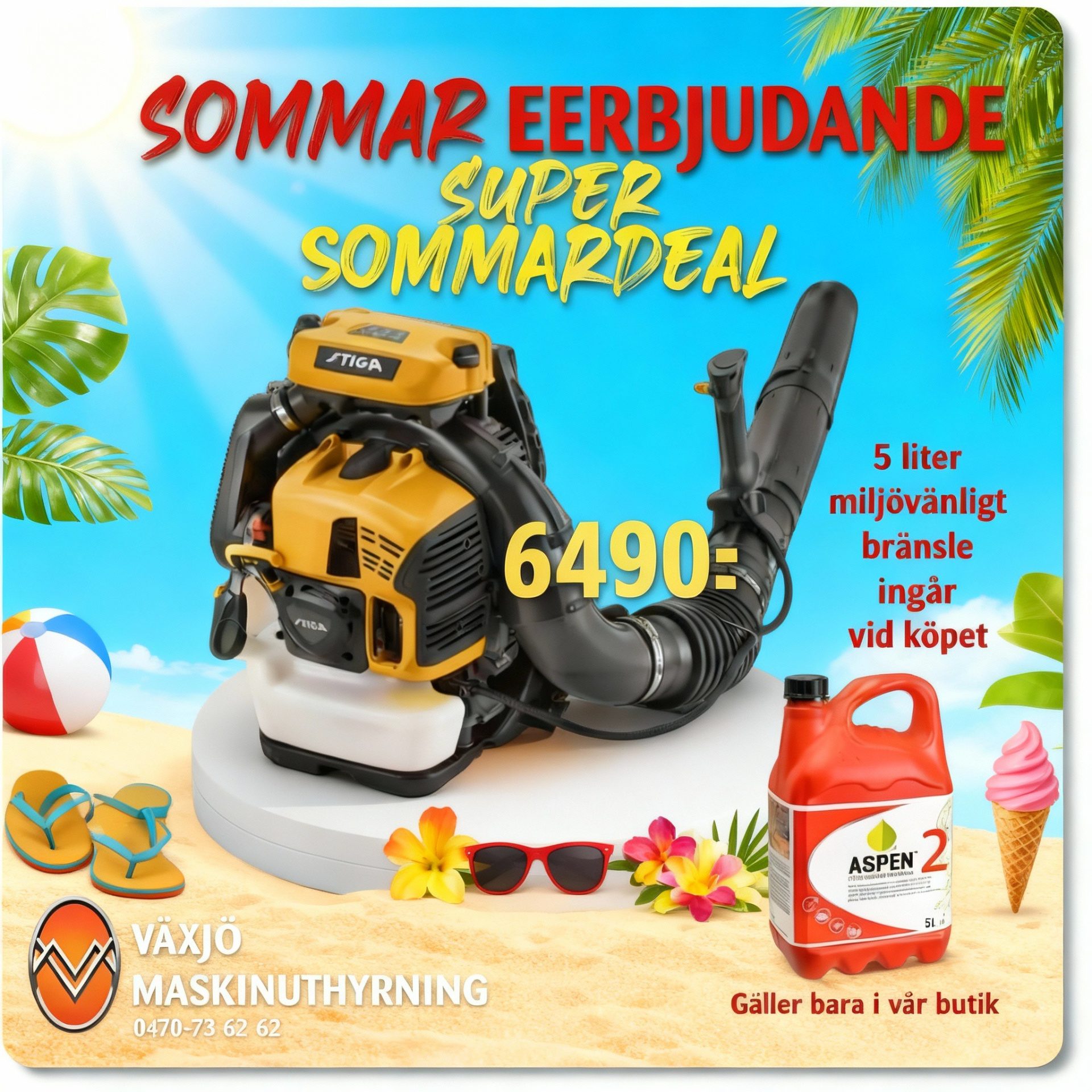 Bensindriven Lövblås